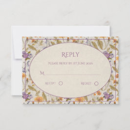 Convite de casamento floral aquarela