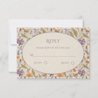 Convite de casamento floral aquarela