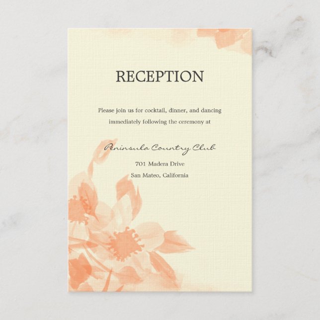 Convite de Casamento Floral Aquarela (Frente)