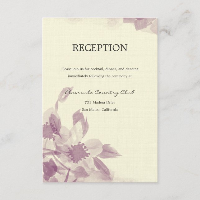 Convite de Casamento Floral Aquarela (Frente)