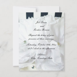 Convite de Casamento Floral Branco Romântico