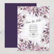 Convite de casamento floral de country art, convit