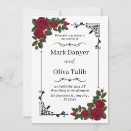 Convite de Casamento Floral de na moda | Personali