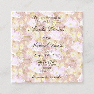 Convite de Casamento Floral de Verão Bonito