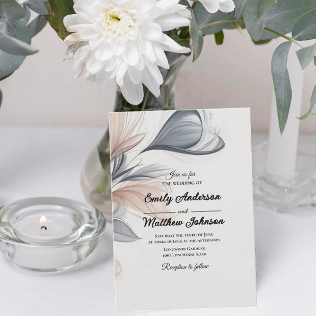 Convite de Casamento Floral de Watercolor Designer (Criador carregado)