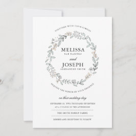 Convite De Casamento Floral Delicado