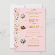 Convite de Casamento Floral Elegante