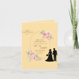 Convite De Casamento Floral Elegante