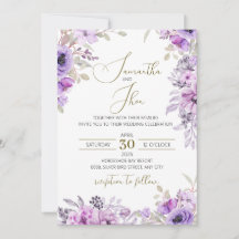 Convite de Casamento Floral Elegante