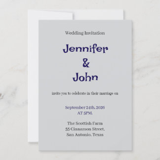 Convite De Casamento Floral Elegante