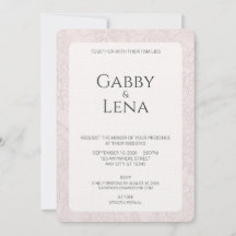 Convite de Casamento Floral Elegante com Peônia Ro
