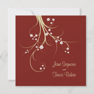 Convite De Casamento Floral - Elegante E Simples