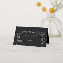Convite de Casamento Floral Elegante Mão Livre Pre