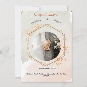 Convite De Casamento Floral Elegante   Personalizá