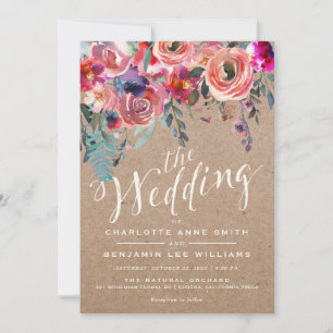 CONVITE DE CASAMENTO   Floral Elegante Primavera R