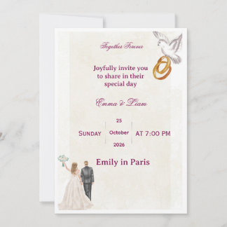 Convite de Casamento Floral Elegante | RomaInvitat
