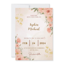 Convite De Casamento Floral Elegante | T personali