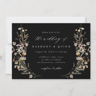Convite de Casamento Floral em Aquarela