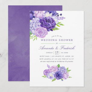 Convite de Casamento Floral em Aquarela com Tonali