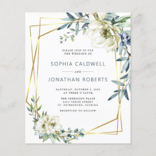 Convite de Casamento Floral Eucalipto Orçamento Co