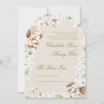 Convite de Casamento Floral Garden Party