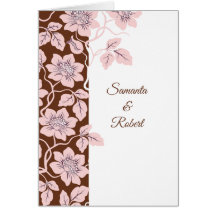 Convite de casamento floral lindo