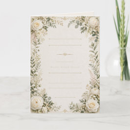 Convite de Casamento Floral Luxuoso