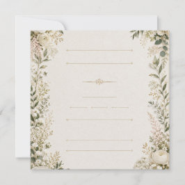 Convite de Casamento Floral Luxuoso