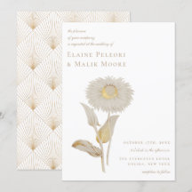 Convite De Casamento Floral Opulento