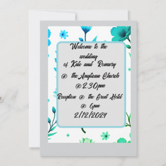 Convite De Casamento Floral Para Download
