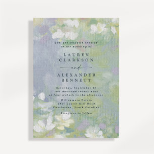 Convite de Casamento Floral Pastel Suave