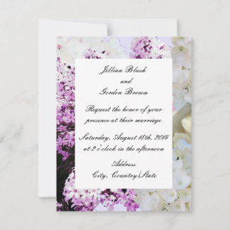 Convite de Casamento Floral Romântico
