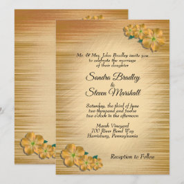 Convite De Casamento Floral Russo