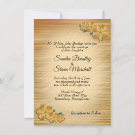 Convite de Casamento Floral Rústico