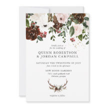 Convite de Casamento Floral Rústico | Boho Botânic