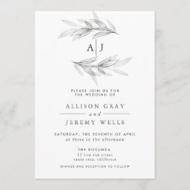 Convite De Casamento Floral Whimsy