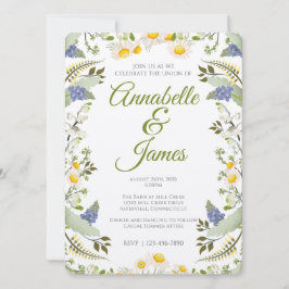 Convite de Casamento Flores de Verão