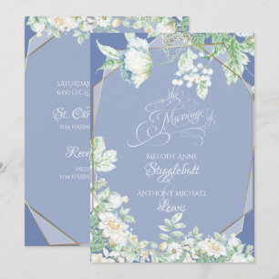 Convite de casamento  Flores selvagens e Berries