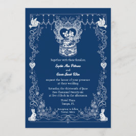 Convite de Casamento Florestal Ilustrado