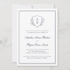 Convite de Casamento Folhas Minimal Elegante