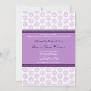 Convite de Casamento Formal com Carimbo Decorativo