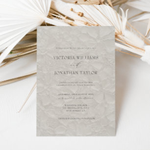 Convite de Casamento Formal Simples Neutro