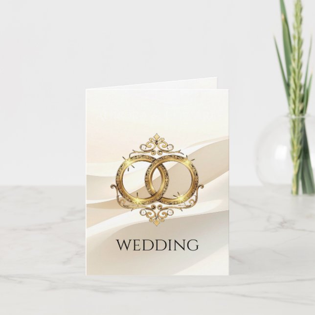 Convite de Casamento Foto Elegante – Moderno (Frente)