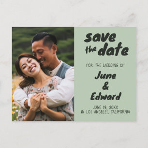 Convite de Casamento Foto Personalizada SAVE the D