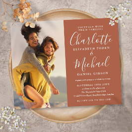 Convite de Casamento Foto Script Orçamento Terraco