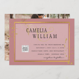 Convite de Casamento FOTOGRAFIA BARATA Save the Da