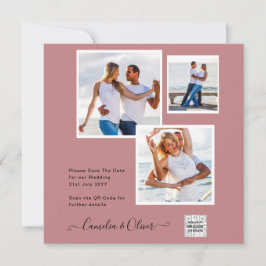 Convite de Casamento FOTOGRAFIA Moderna com QR COD