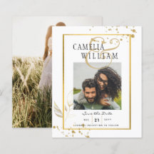 Convite de Casamento FOTOGRAFIA White Gold ORÇAMEN