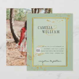 CONVITE DE CASAMENTO FOTOGRÁFICO CÓDIGO QR Rsvp Ve