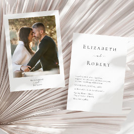 Convite de Casamento Fotográfico de Casal Minimali
